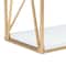 Hello Honey® 24" Wood & Gold Rectangle Wall Shelf